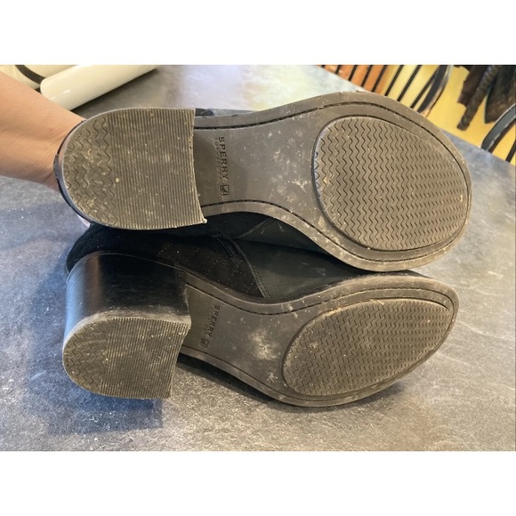 Woman’s Sperry Top-Sider black leather ankle boots size 8 - Picture 9 of 11